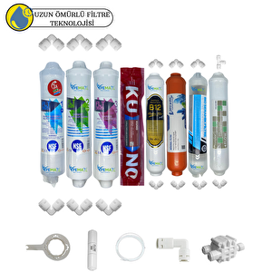 Kapalı Kasa Su Arıtma Sertifikalı 8lı Orijinal Lg Kuno Mebran Purefer +mineral+ B12+detox Set