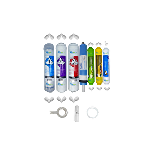 Kapalı Kasa Su Arıtma Cihazlarına Uygun Std  7li Pallas Mebran Alkali+mineral+tatlandırıcı Set