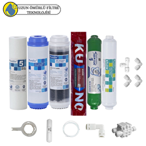 Purefer Açık Kasa Çift Karbonlu Sertifikalı 6li Orijinal Lg Kuno Mebran  Alkalili