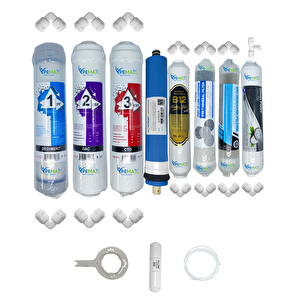 Kapalı Kasa Su Arıtma Std 8li Vontron Mebran B12 Alkali+şefmineral+detox+gümüş Iyon Tatlandırıcı