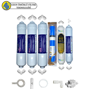 Swunchyan Kapalı Kasa Su Arıtma Cihazı Sertifikalı 6li Vontron Helixfil Yüksek Tds Mebran B12 Alkali