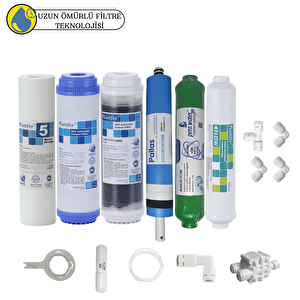 Purefer Açık Kasa Çift Karbonlu Sertifikalı 6li Pallas Mebran  Alkalili