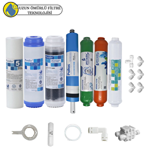Purefer Açık Kasa Çift Karbonlu Sertifikalı 7li Pallas Mebran  Mineral+alkali