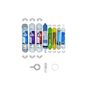 Kapalı Kasa Su Arıtma Cihazlarına Std  8li Pallas Mebran Alkali+mineral+detox+tatlandırıcı Set