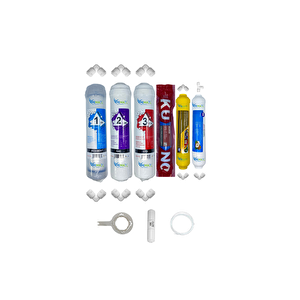 Kapalı Kasa Su Arıtma Cihazlarına Uygun Std 6li Orijinal Lg Kuno Mebran Mineral+tatlandırıcı Set