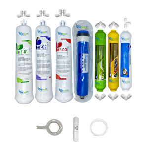 Kapalı Kasa Su Arıtma Cihazlarına  Hft  7li Reverse Osmosis Mebran Alkali+mineral+tatlandırıcı