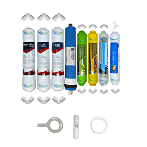Kapalı Kasa Su Arıtma Cihazlarına  Ecomax 8li Vontron Mebran Alkali+mineral+detox+tatlandırıcı