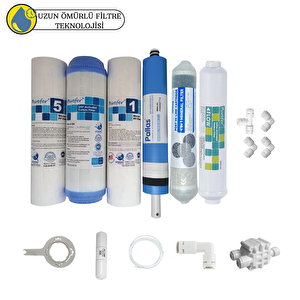 Purefer Açık Kasa Çift Sedimentli Sertifikalı 6li Pallas Mebran Şeffaf 4lü Mineral