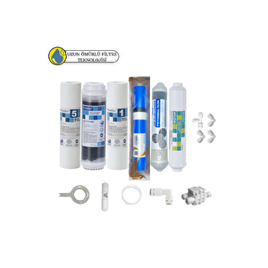Purefer Açık Kasa Çift Sedimentli Sertifikalı 6li Vontron Helixfil Yüksek Tds Mebran 4lü Mineral