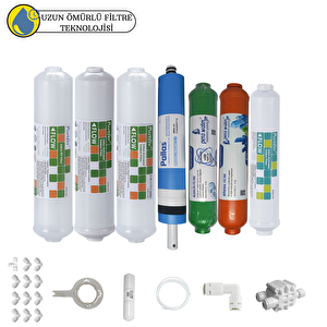 Purefer Kapalı Kasa Su Arıtma Cihazlarına Sertifikalı 7li Pallas Mebran  Mineral+alkali