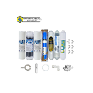 Purefer Açık Kasa Çift Sediment Sertifikalı 7li Vontron Helixfil Yüksek Tds Mebran 4lü Mineral+b12