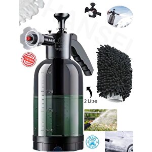 Maksimum Basınçlı Köpük Atan Pompa Oto Yıkama Köpürtme + Mikrofiber Araba Yıkama Eldiveni New
