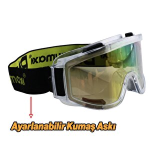 Kayak Gözlüğü Ventilli Güneş Kar Gözlük Snowboard Glasses Ekonomik Seri Gözlük Aynasız Gökkuşağı