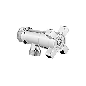 Taharet Musluğu Ara Musluk Klozet Alafranga Flex Hortum Bağlantı Çevirmeli Metal Rezervuar Wc