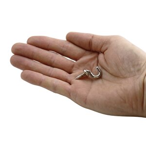Anahtar Askı Çengelli Duvar Dolap Çekmece Kapı Metal Anahtarlık Askısı Vidalı (5 Adet)
