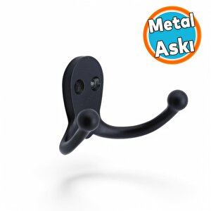 Dolap Askılık Askılığı Duvar Vestiyer Banyo Mutfak Elbise Kıyafet Askısı Portmanto Askı Siyah