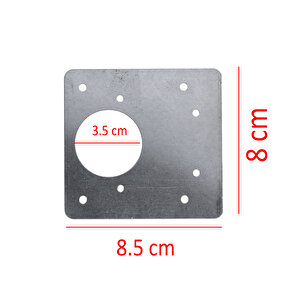 Mobilya Dolap Kapak Taş Menteşe Tamir Sacı Pratik Onarım Kiti Yuva Saçı Tablası 8x8.5 Cm 8 Adet