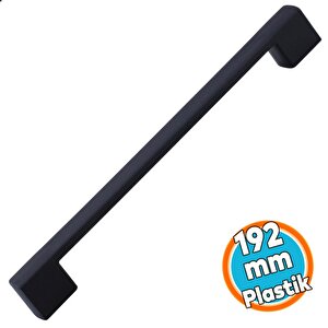 Kulp Siyah Mobilya Çekmece Mutfak Dolap Dolabı Kulpu Kulbu Kulpları 192 Mm (sert Plasti̇k)