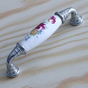 Mobilya Mutfak Çekmece Dolap Kapak Dolabı Kulbu Kulpu Kulpları Beyaz (96 Mm-9.6 Cm) Gerçek Porselen