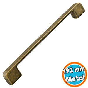 Metal Kulp 192 Mm -19.2 Cm Mobilya Çekmece Mutfak Dolabı Dolap Kulpları Kulbu Kulpu Antik Sarı