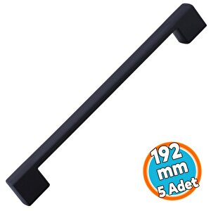 Mobilya Kulp Siyah Çekmece Mutfak Dolap Dolabı Kulpu Kulbu Kulpları 192 Mm (sert Plasti̇k)