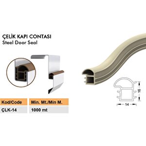 Çelik Kapı Kasa Fitili Contası Çelik Kapı Contası 6 Metre Siyah