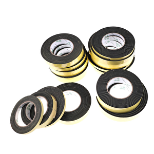 Kapı Pencere İzolasyon Bandı Yapışkan Sünger 4 Mm Kalınlık 35 Mm Genişilk 10 Metre Uzunluk / Epdm-4*35
