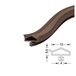 Amerikan Panel Kapı Fitili Ortadan Tırnaklı Çatı Tipi Fitil Gri Renk 25 Metre Uzunluk