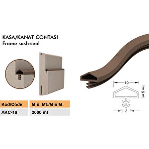 Ahşap Kapı Kasa Fitili Amerikan Ahşap Kapı Kasa Contası 25 Metre Krem