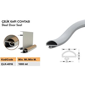 Çelik Kapı Kasa Fitili Çelik Kapı Contası 6 Metre Füme