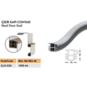 Çelik Kapı Fitili Kasa Fitili  Çelik Kapı Contası 6 Metre Siyah