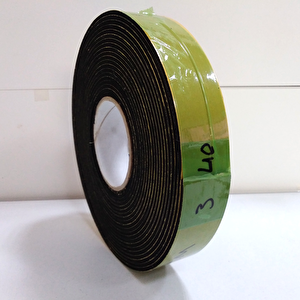 Contacall Kapı Pencere İzolasyon Bandı Yapışkan Sünger 3 Mm Kalınlık 40 Mm Genişlik 10 Metre Uzunluk / Epdm-3*40
