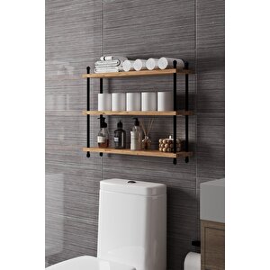İnci Klozet Arkası Çok Amaçlı Banyo Düzenleyici, Klozet Üstü Raf Ve Organizatör, 60 Cm Atlantik Çam