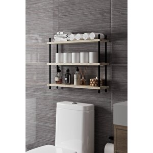 İnci Klozet Arkası Çok Amaçlı Banyo Düzenleyici, Klozet Üstü Raf Ve Organizatör, 60 Cm 64081
