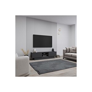 Liva Tv Sehpası Bazalı 160 Cm - Antrasit Antrasit