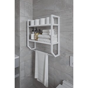 Aura Banyo Rafı , Çok Amaçlı Düzenleyici, Raf Ünitesi, 90 Cm Beyaz