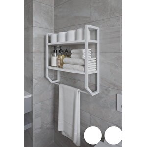 Aura Banyo Rafı , Çok Amaçlı Düzenleyici, Raf Ünitesi, 90 Cm Beyaz