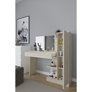 Orkide Makyaj Masası, 1 Çekmeceli, Dolaplı, Aynalı 64081
