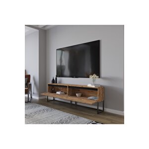 Perla Tv Ünitesi , Tv Sehpası , Düşer Kapak Tv Ünitesi , Metal Ayaklı Tv Ünitesi Atlantik Çam Çam