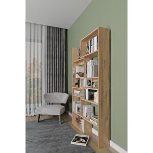 Aden Flat Dekoratif Kitaplık, Dekoratif Kitaplık A.çam Atlantik Çam