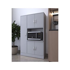 Ri̇va 5 Kapakli Çok Amaçli Dolap Mutfak&banyo Dolabi,ki̇ler Sis Grisi Sis Gri