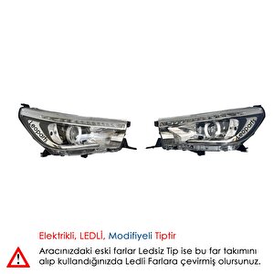 Leoparts Hilux Revo Far Lambası 2016-2021 (ledsiz Farı Ledliye Çevirir - Takım)