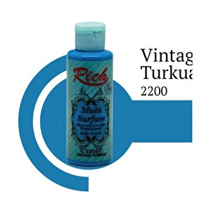 Rich Multi Surface 2200 Wintage Turkuaz Akrilik Boya 120 Cc