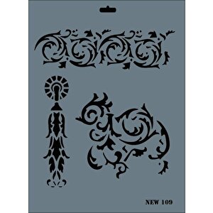 Rich New Seri N-109 Stencil 35x25 Cm