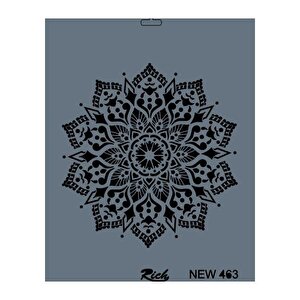 Rich New Seri N-463 Stencil 35x25 Cm