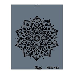 Rich New Seri N-463 Stencil 35x25 Cm