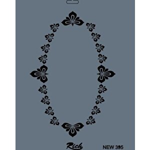 Rich New Seri N-395 Stencil 35x25 Cm