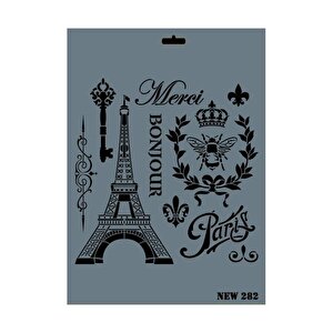Rich New Seri N-282 Stencil 35x25 Cm