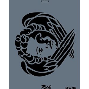 Rich New Seri N-388 Stencil 35x25 Cm