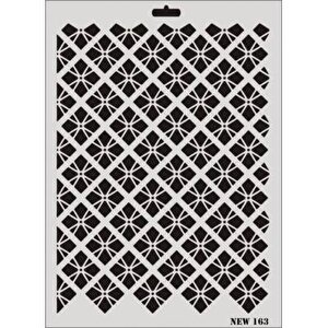 Rich New Seri N-163 Stencil 35x25 Cm